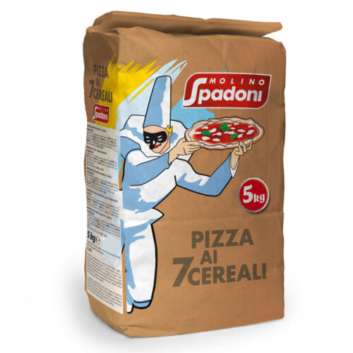 Miscela professionale “Pizza nera" ai 7 cereali con semi di sesamo"