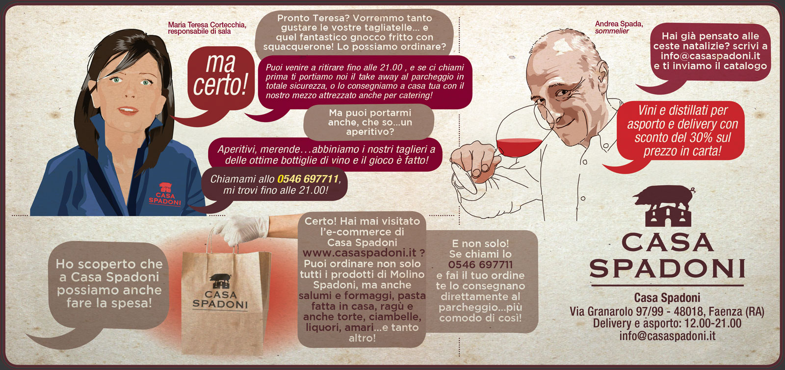 Delivery e Asporto | Casa Spadoni