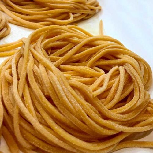 Curzul spaghetto tirato alla chitarra