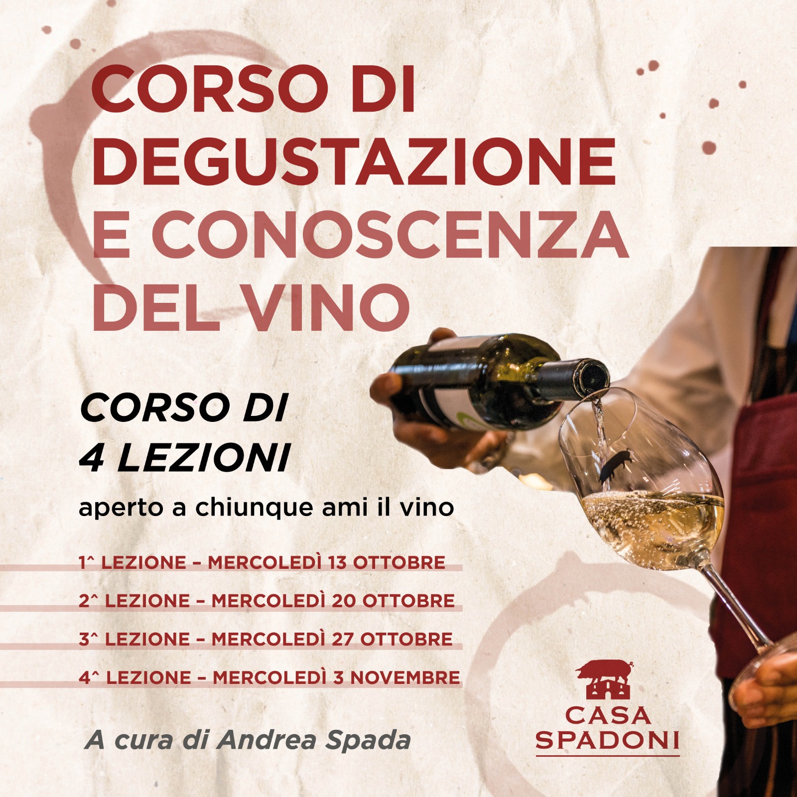 CORSO DI DEGUSTAZIONE E CONOSCENZA DEL VINO 2021