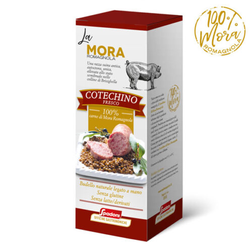 Cotechino fresco con carne 100% di Mora Romagnola