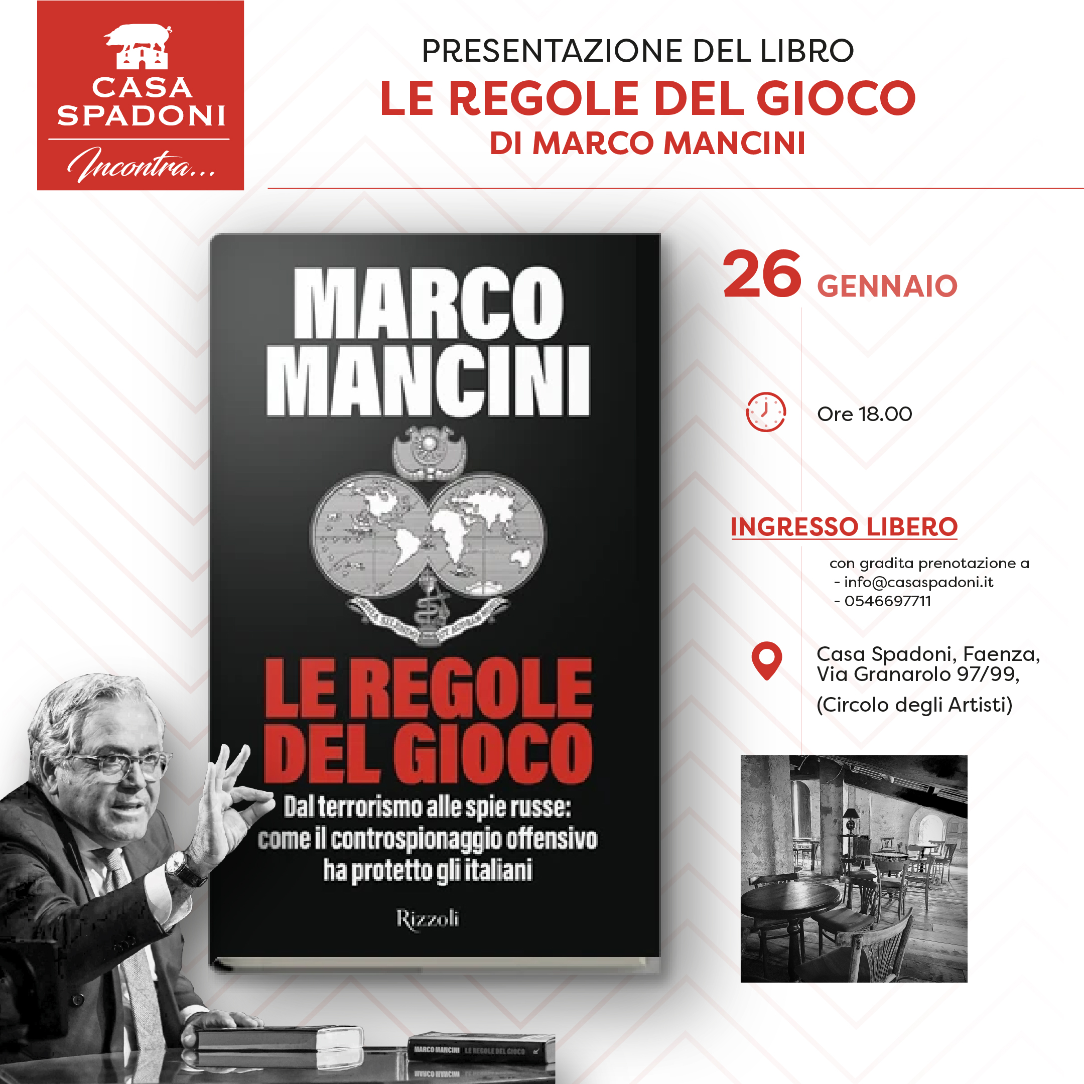 Presentazione del libro Le Regole del Gioco di Marco Mancini
